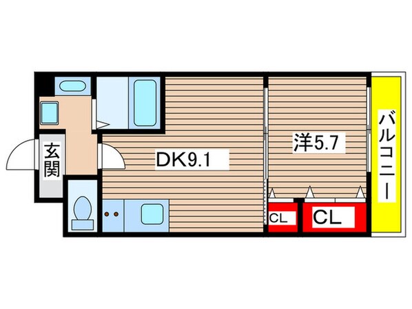 アテナリ－右京の物件間取画像